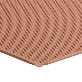 Gastro-Inox geperforeerde bakplaat met silicone coating - GN 2/3