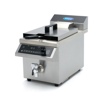 Maxima Frituurpan - 8 L - 1 Mand - Liftsysteem - met Tapkraan