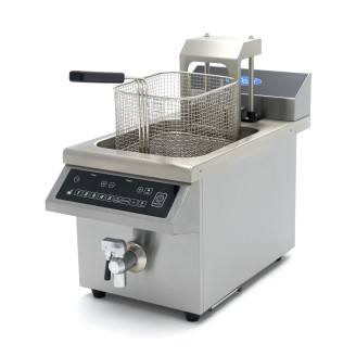 Maxima Frituurpan - 8 L - 1 Mand - Liftsysteem - met Tapkraan