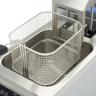 Maxima Frituurpan - 8 L - 1 Mand - Liftsysteem - met Tapkraan