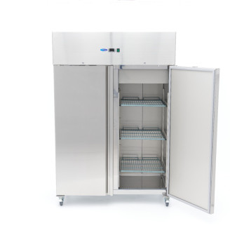 Maxima Koelkast - 800 L - 6 Verstelbare Roosters - Roestvrijstaal - op Wielen