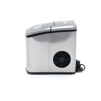 Maxima IJsblokjesmachine - 10-12 Kg/Dag- Holle IJsblokjes - Luchtgekoeld - Zilver