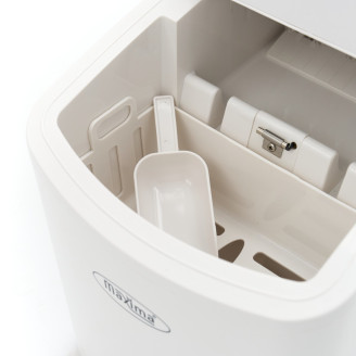 Maxima IJsblokjesmachine - 10-12 Kg/Dag- Holle IJsblokjes - Luchtgekoeld - Wit