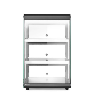 Hendi opzet warmhoudvitrine Zwart - 472x447x(H)775mm