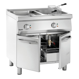 Bartscher elektrische friteuse, 2 binnenpannen, 286922