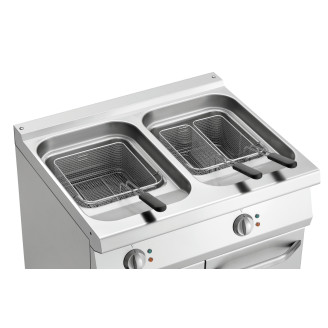 Bartscher elektrische friteuse, 2 binnenpannen, 286922