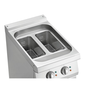 Bartscher elektrische friteuse, 2 binnenpannen, 286925