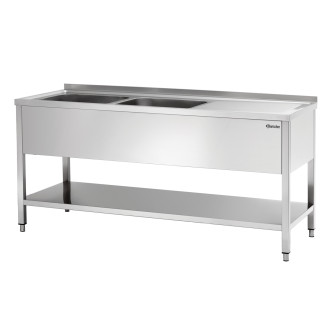 Bartscher Spoeltafel 700,B1800 2 bakken links