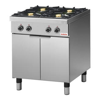Modular Gas 4-pits kooktafel - met deuren