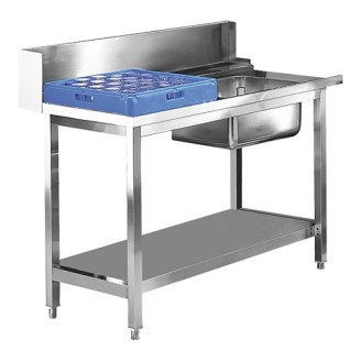 Modular voorspoeltafel 1200 mm links