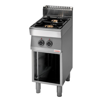 Modular 700 Gas 2-pits kooktafel - open onderstel