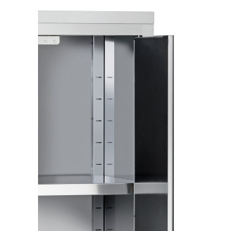 Bartscher servieskast met 2 deuren, B 1000 x D 700 x H 2000 mm