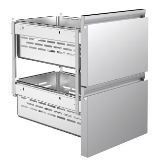 Alpeninox koelwerkbank, 2 compartimenten CLM 650 2-7031