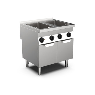 Mareno m0-700 line elektrische pastakoker 80cm, 2x gn 1/1, 2x28L