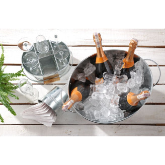 Hendi Ijsemmer 18 Liter | Gegalvaniseerd Staal | 400x330x(H)220mm