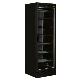 NordCap vrieskast met glazen deur - TK 385 G BLACK - 270L