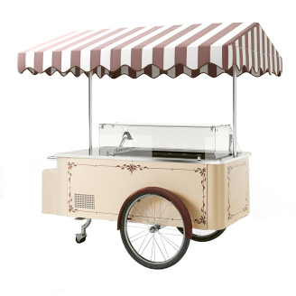 Isa consumptie-ijs wagen CARRETTINO NIEUW BEIGE