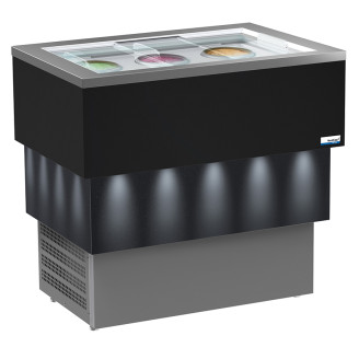 NordCap COOL-LINE consumptie-ijs vitrine Carrara Donker Vista 6