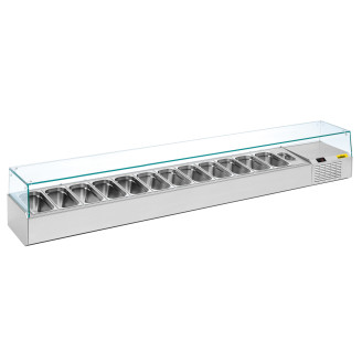 NordCap pizzakoelwerktafel opzetstuk koelvitrine A 2725-1/1