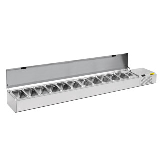 NordCap pizzakoelwerktafel opzet koelvitrine A 2560-1/1