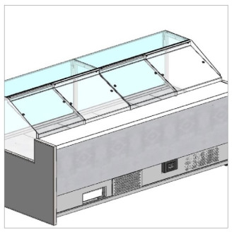 NordCap Verswarenbuffet ELECTA EC250 L 2500 - R290 - Schuifschijven