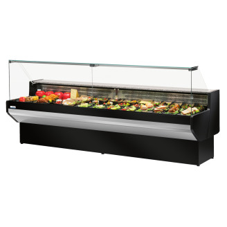 NordCap COOL-LINE vrijstaand koelbuffet PATAGONIA 200 ST BLACK