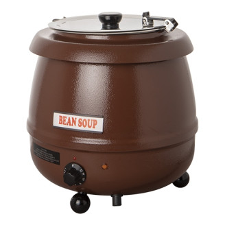 Bistro soepketel - 10 liter, rustiek bruin
