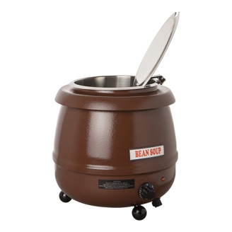 Bistro soepketel - 10 liter, rustiek bruin