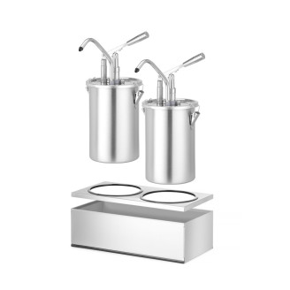 Hendi sauspomp roestvast staal set 2 stuks, 9L, 400x200x(H)440mm