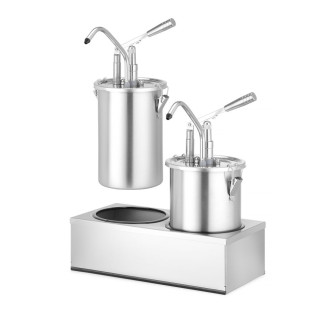 Hendi sauspomp roestvast staal set 2 stuks, 9L, 400x200x(H)440mm