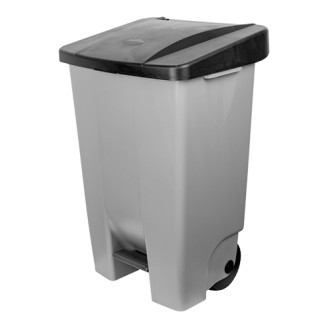 Denox pedaalafvalbak verrijdbaar 80 liter