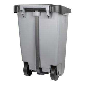 Denox pedaalafvalbak verrijdbaar 80 liter