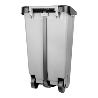 Denox pedaalafvalbak verrijdbaar 120 liter