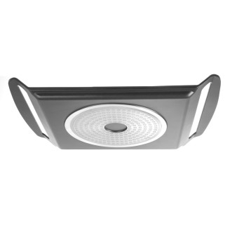Hendi Aluminium Grillplaat | Geschikt voor Inductiekookplaten | Anti aanbaklaag | 390x260x(H)35mm
