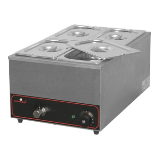 CaterChef Elektrische bain-marie - topunit, 4x 1/4 GN