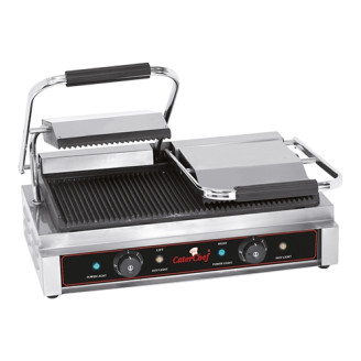CaterChef contactgrill - geribbeld