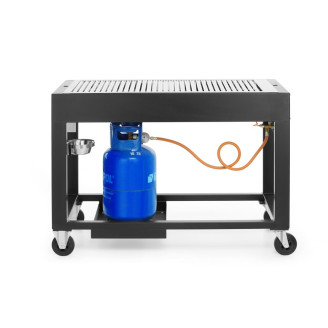 Hendi gasbarbecue Tampa, Zwart, 10kW, 1260x580x(H)900mm