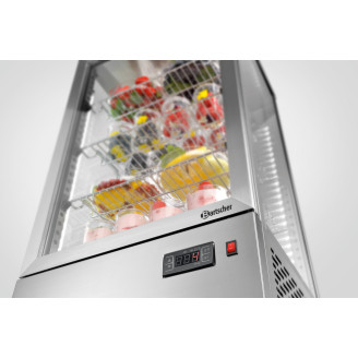 Bartscher Minikoelvitrine 78L, edelstaal BS
