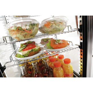 Bartscher Minikoelvitrine 78L, edelstaal BS