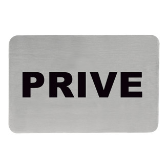 Tekstplaatje I prive