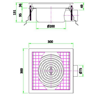 Combisteel 300 vloerput 300
