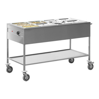 CaterChef Bain marie wagen - 4/1 GN