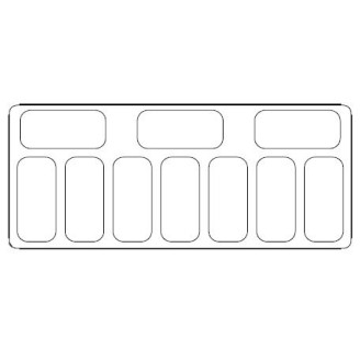 Combisteel schepijsvitrine Curacao 10x 5 Ltr