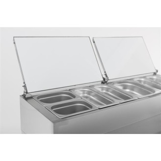 Combisteel Saladette 2 deuren 6x1/3 GN pan