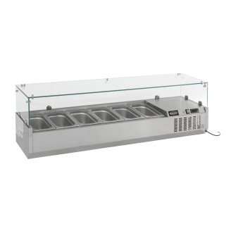 Combisteel Gekoelde opzetvitrine 1/4 GN x 5