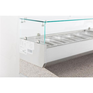 Combisteel Gekoelde opzetvitrine 1/4 GN x 5
