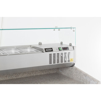 Combisteel Gekoelde opzetvitrine 1/4 GN x 5