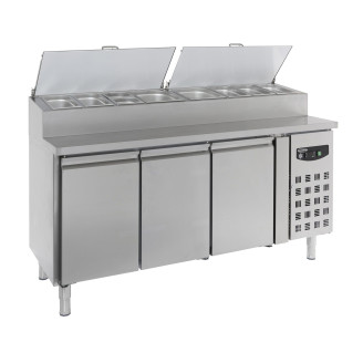 Combisteel Saladette 3 deuren 8x1/3 GN pan