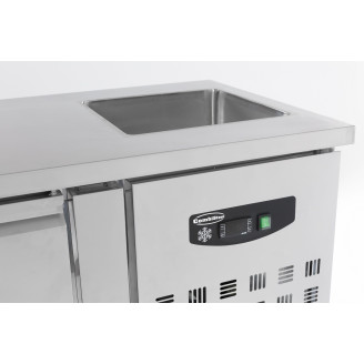 Combisteel 700 koelwerkbank spoelbak 2 deuren