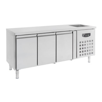 Combisteel 700 koelwerkbank spoelbak 3 deuren